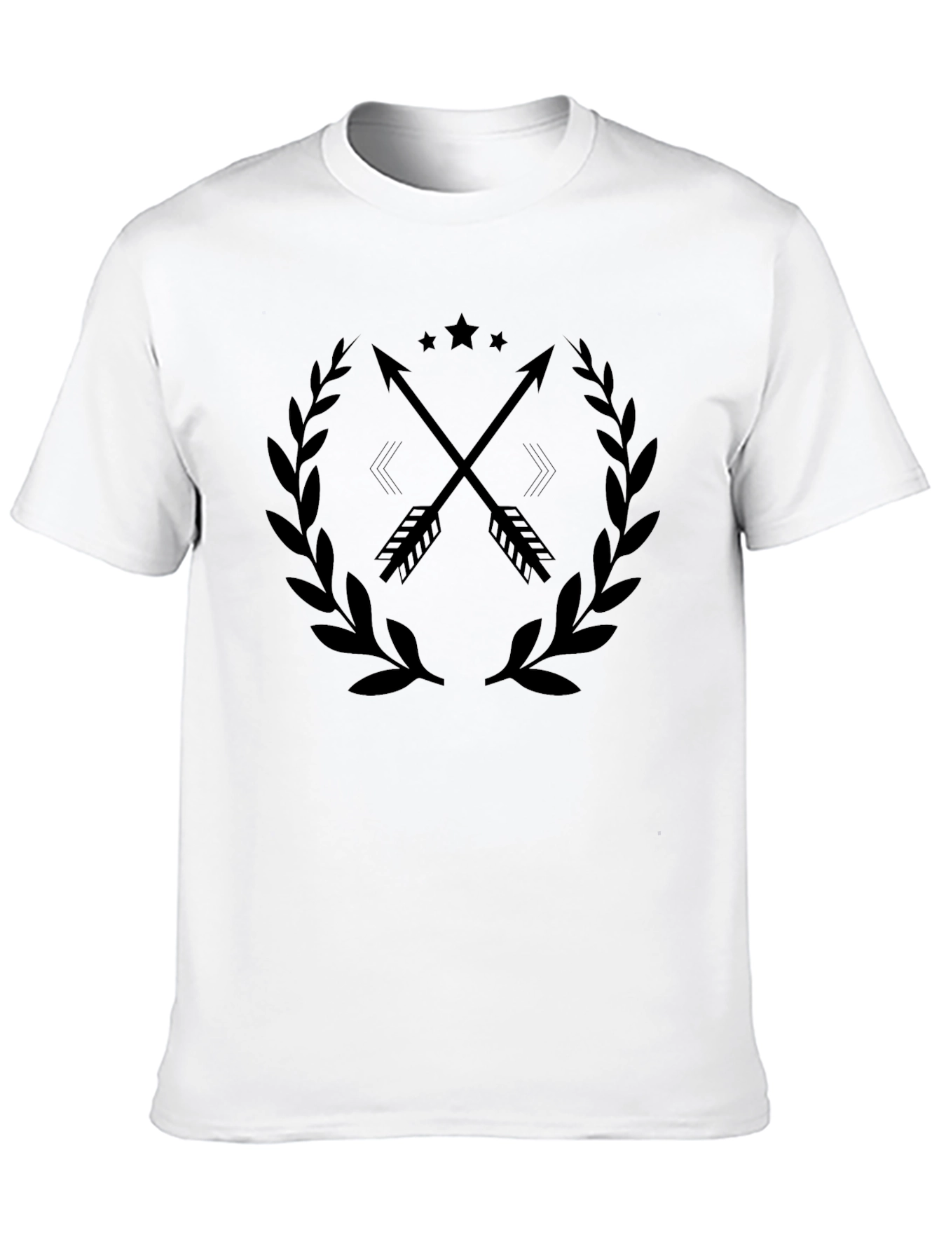 Arrow & Laurel Graphic Tee - Stylish Black Shirt