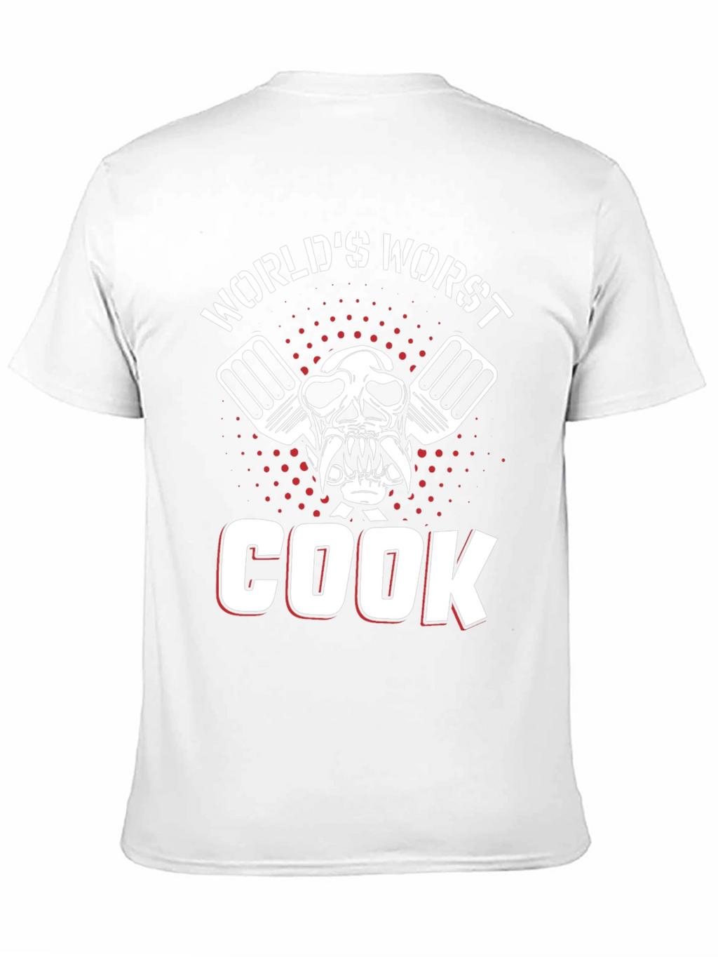 Worlds Worst Cook Skull Graphic T-Shirt