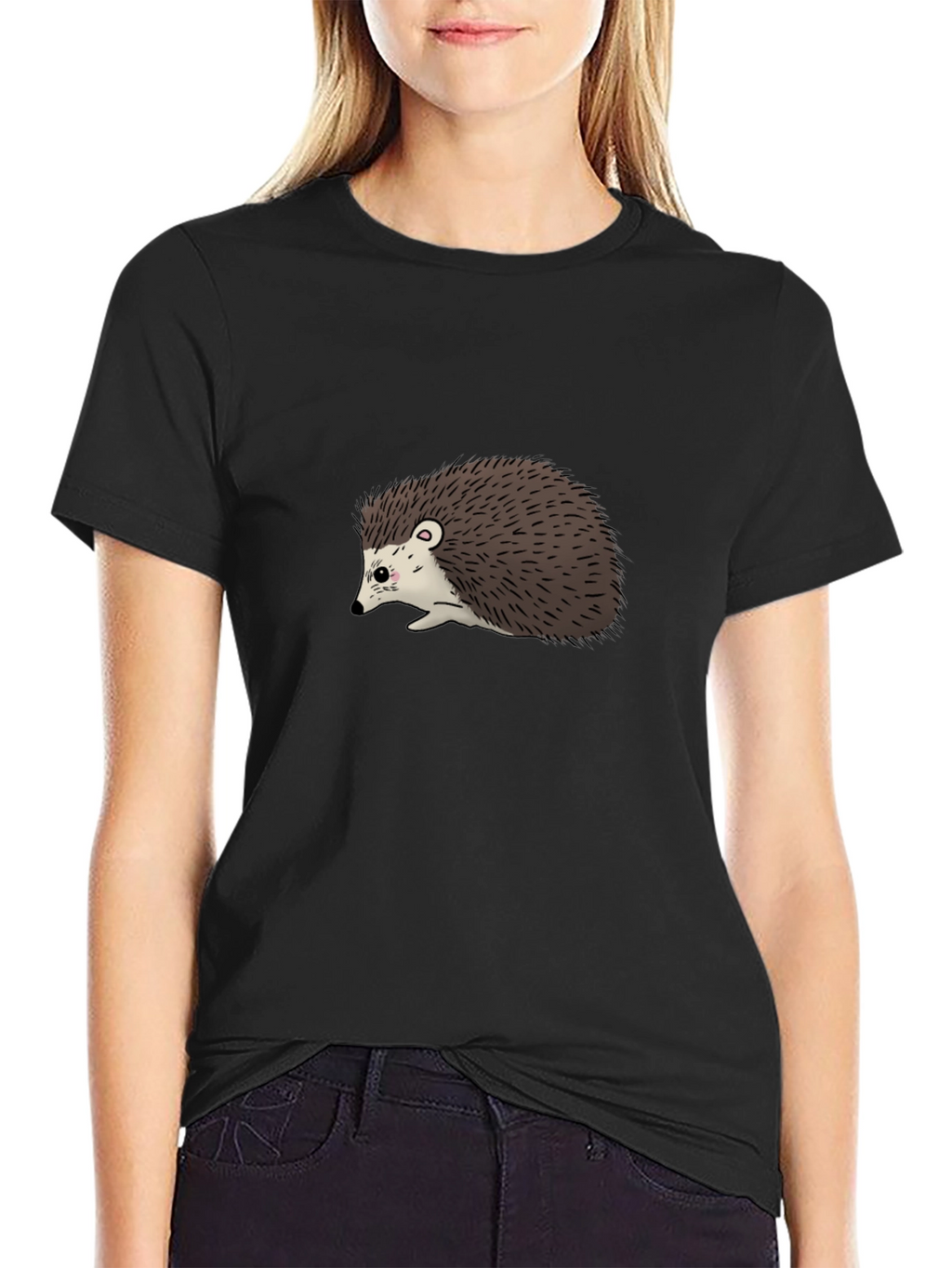Hedgehog Graphic T-Shirt - Soft Cotton Blend