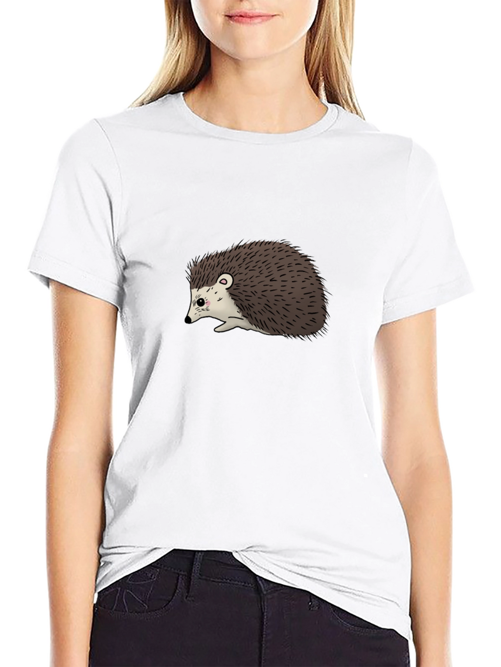 Hedgehog Graphic T-Shirt - Soft Cotton Blend