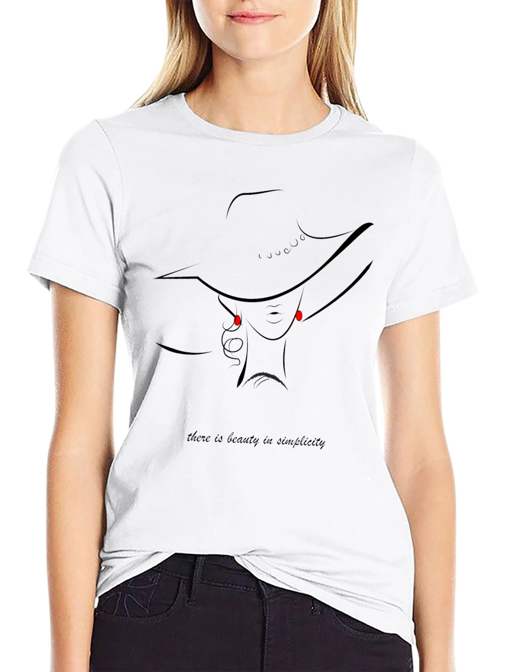 Beauty in Simplicity Graphic Tee - Black