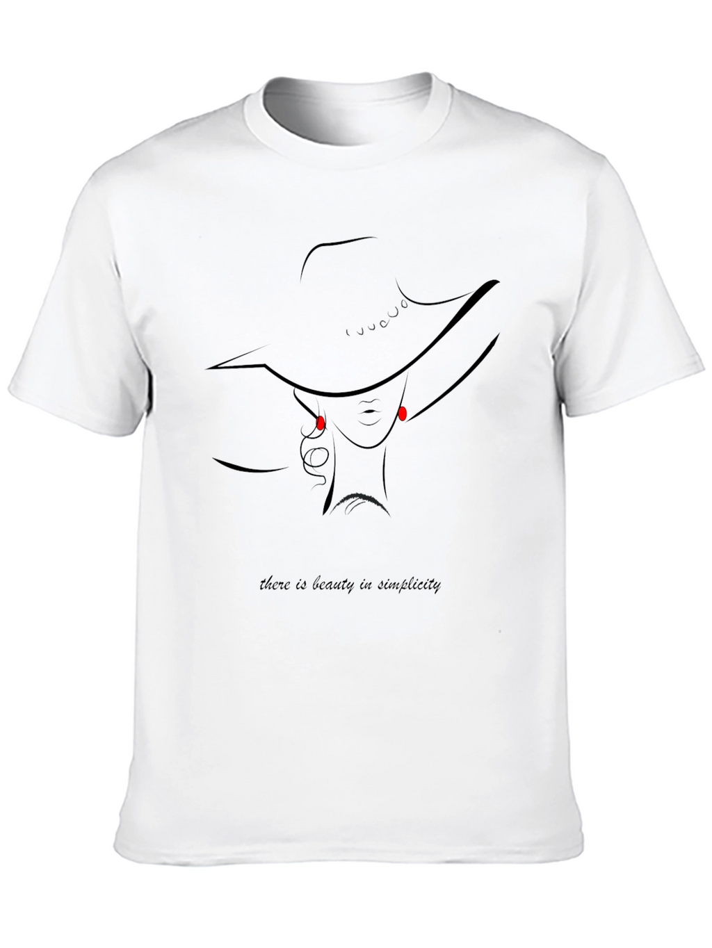 Beauty in Simplicity Graphic Tee - Black