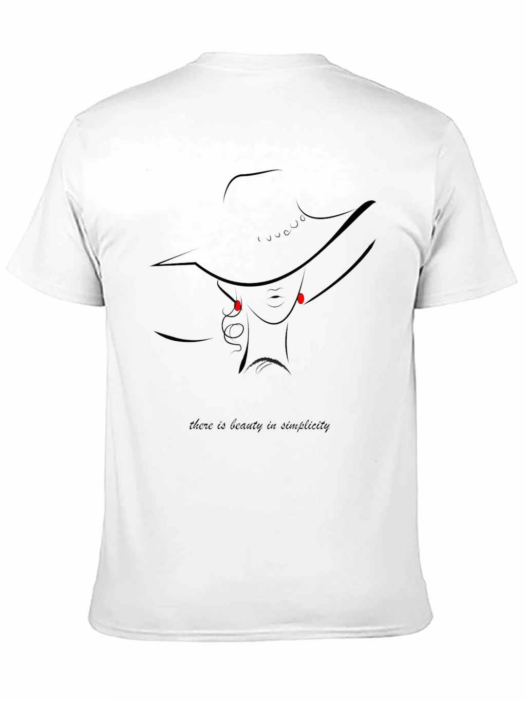 Beauty in Simplicity Graphic Tee - Black