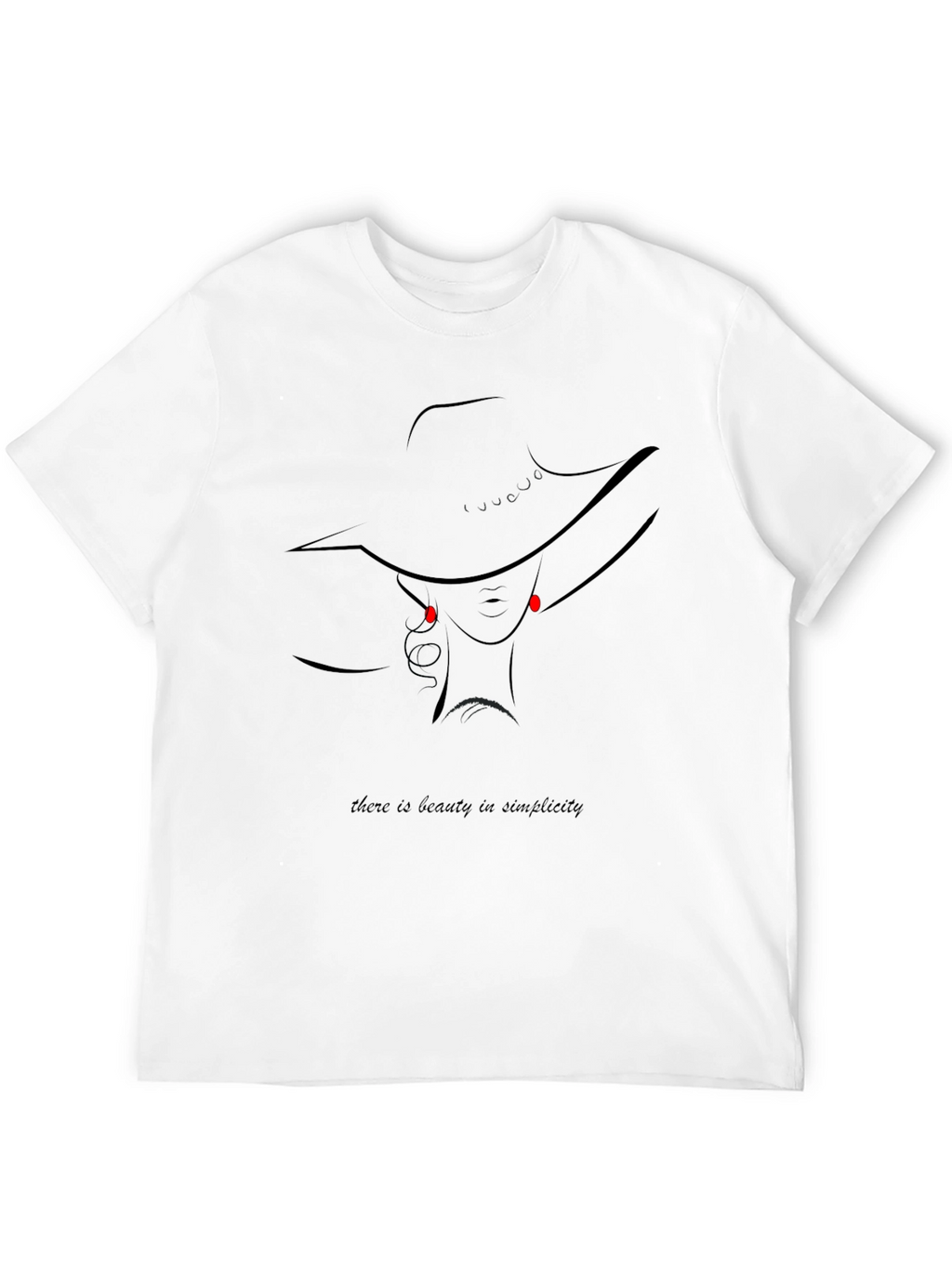 Beauty in Simplicity Graphic Tee - Black