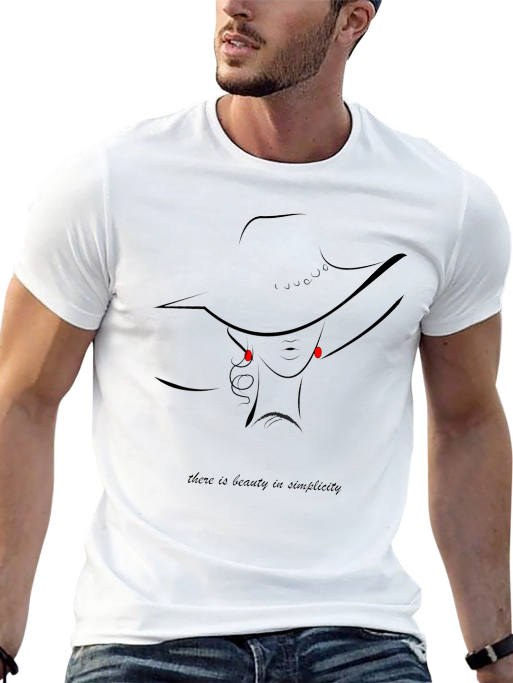 Beauty in Simplicity Graphic Tee - Black