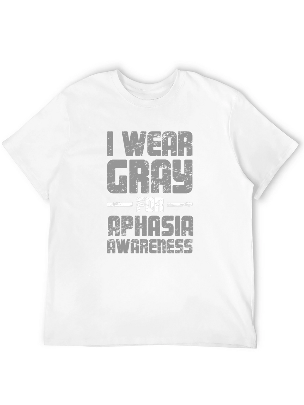Gray For Aphasia Awareness Graphic T-Shirt