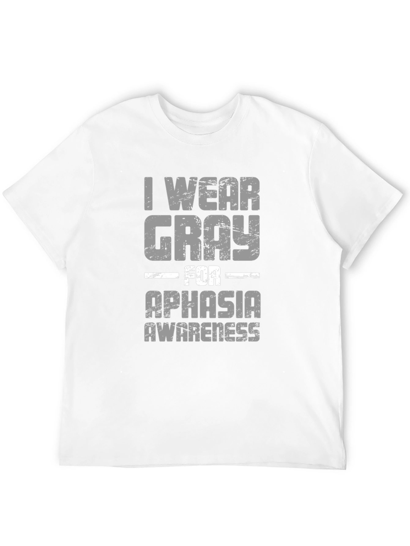 Gray For Aphasia Awareness Graphic T-Shirt