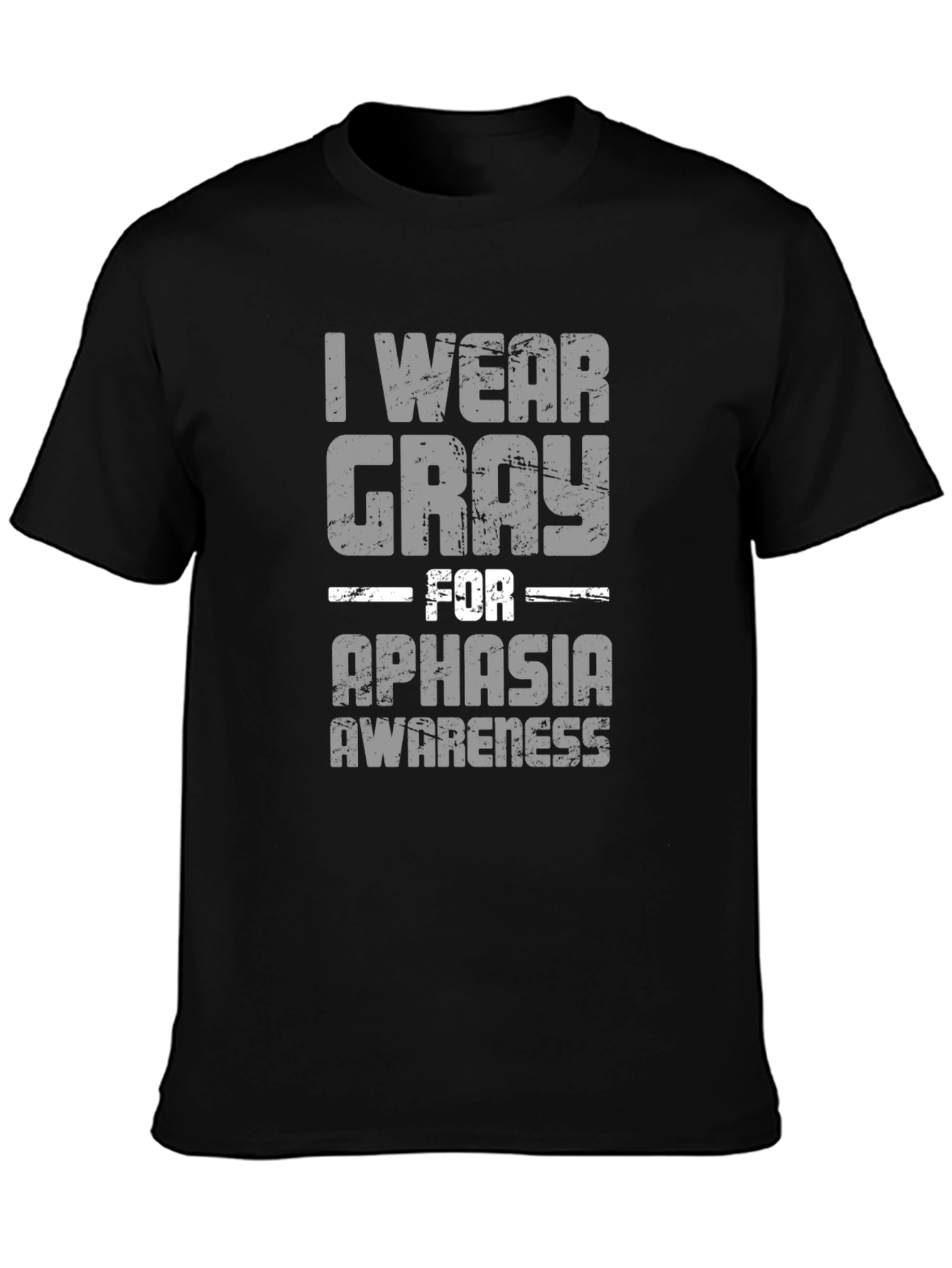 Gray For Aphasia Awareness Graphic T-Shirt