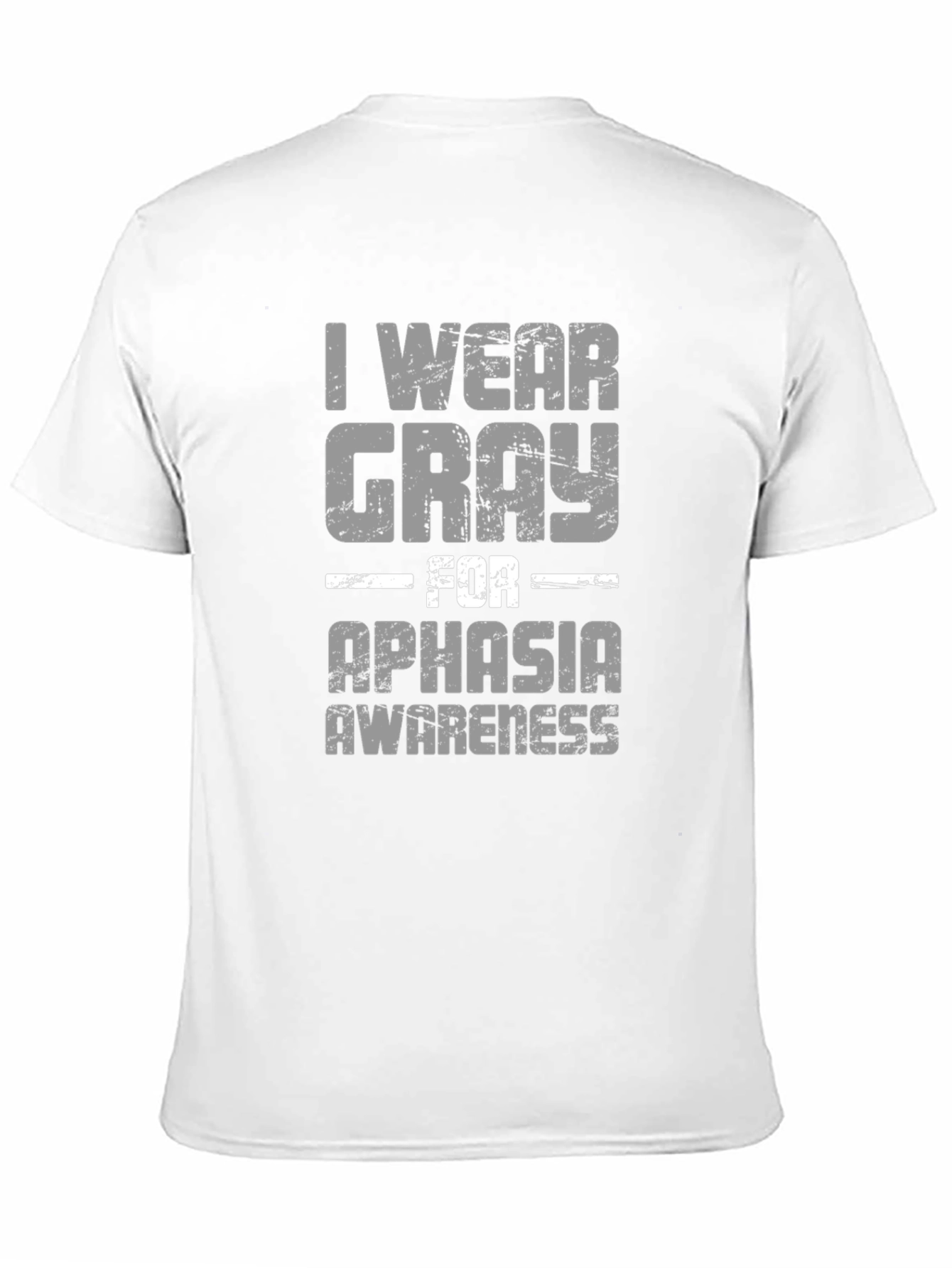 Gray For Aphasia Awareness Graphic T-Shirt