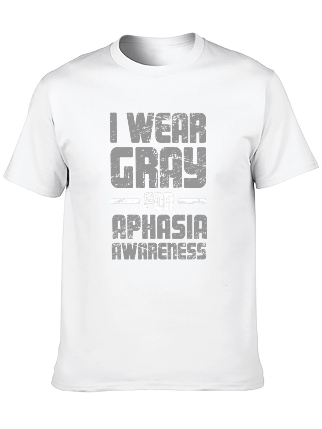 Gray For Aphasia Awareness Graphic T-Shirt