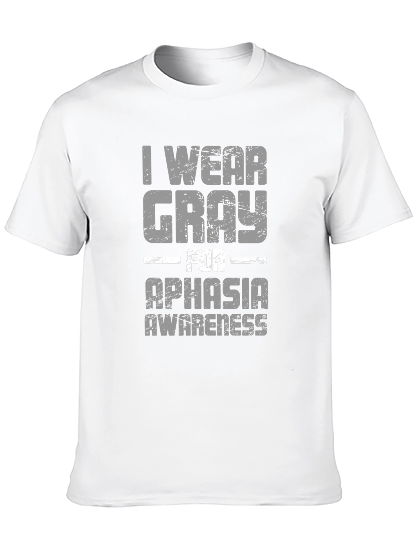 Gray For Aphasia Awareness Graphic T-Shirt