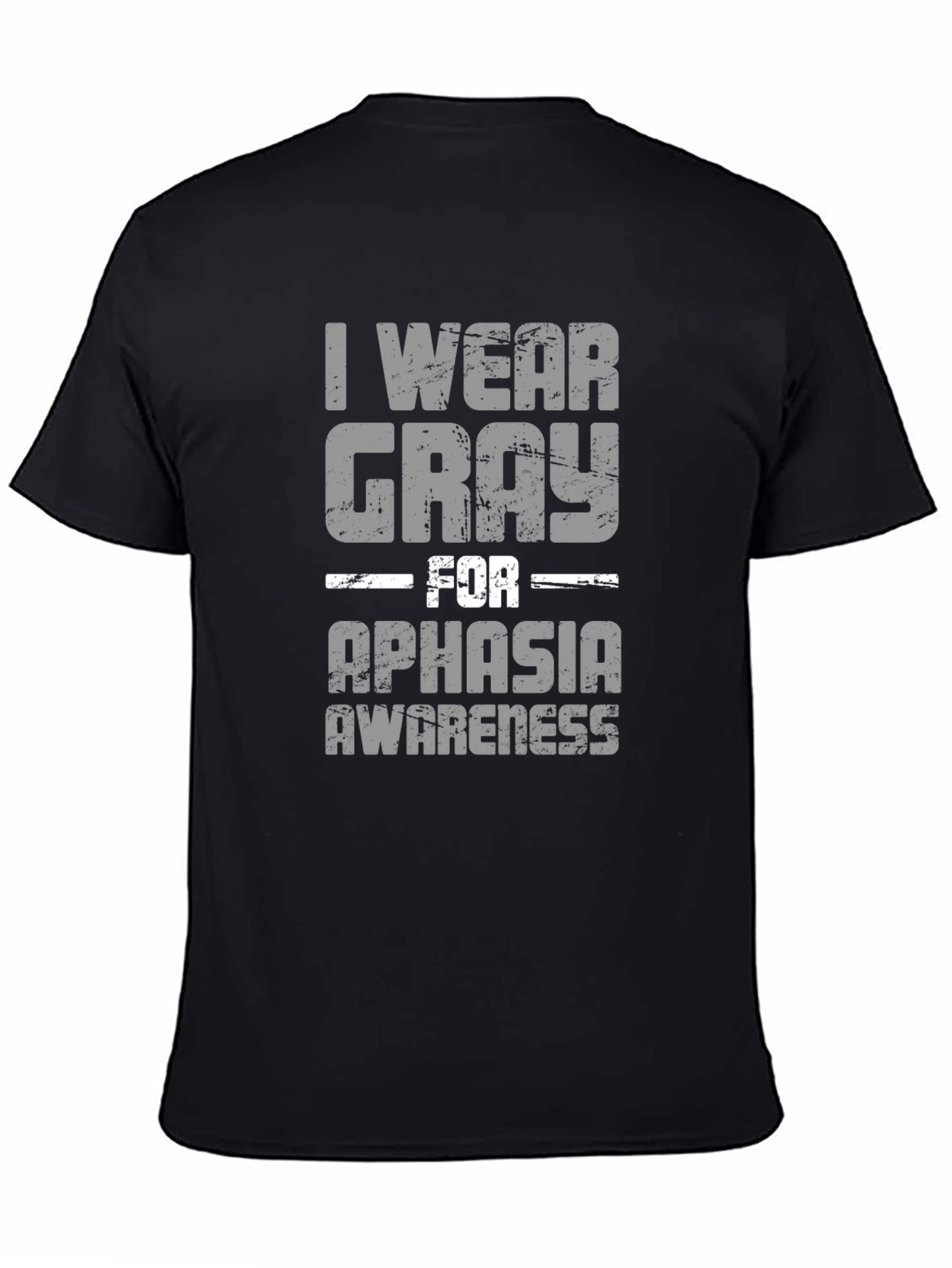 Gray For Aphasia Awareness Graphic T-Shirt