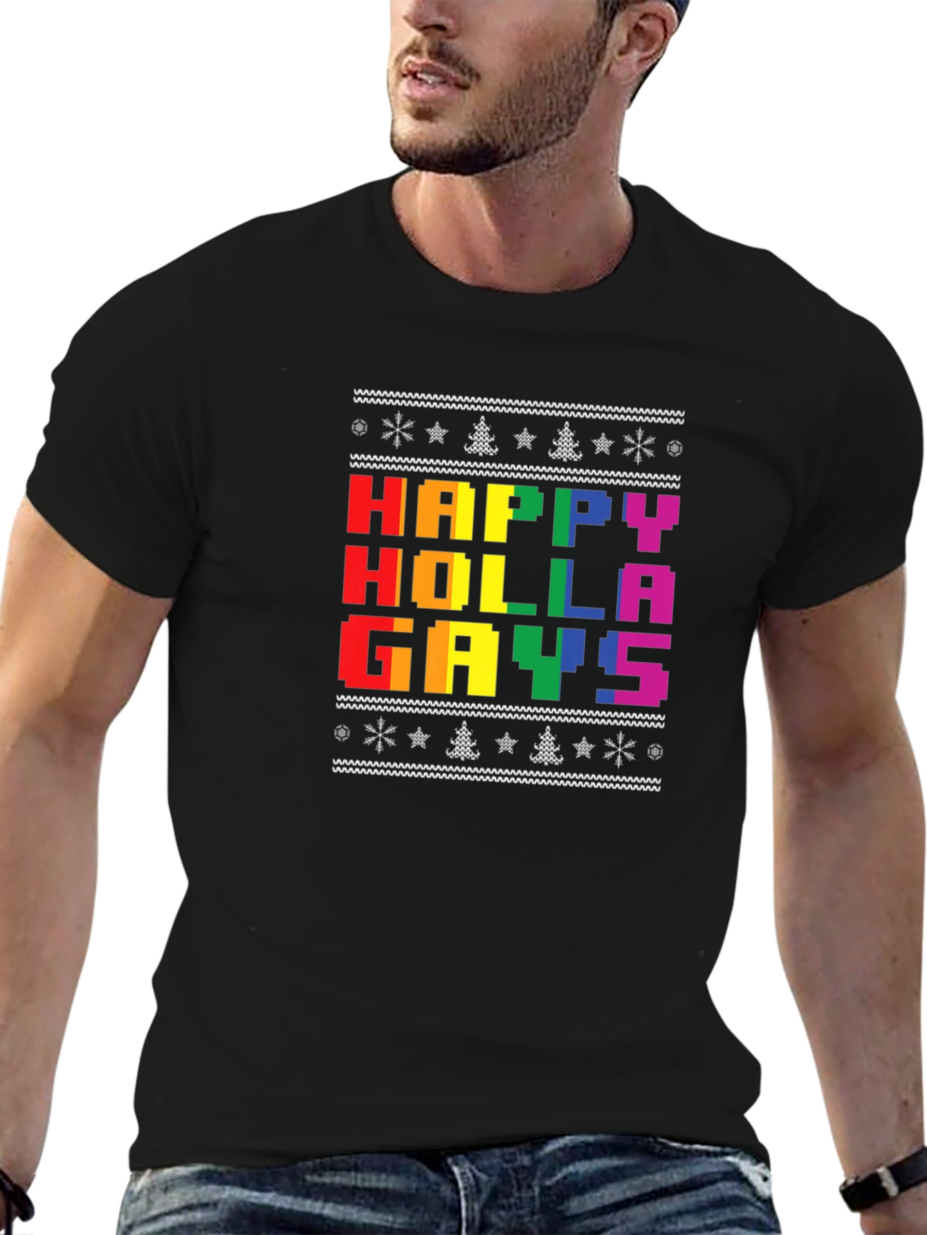 Happy Holla Gays T-Shirt - Pride Holiday Tee