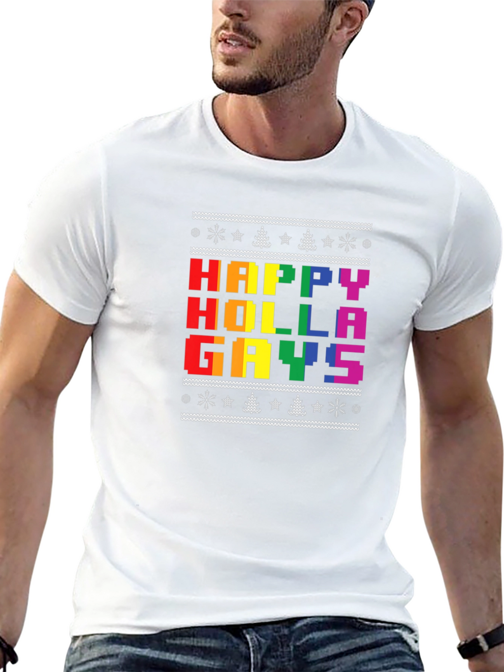 Happy Holla Gays T-Shirt - Pride Holiday Tee