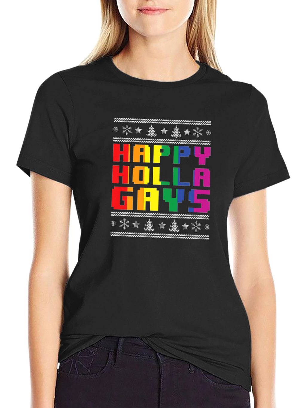 Happy Holla Gays T-Shirt - Pride Holiday Tee