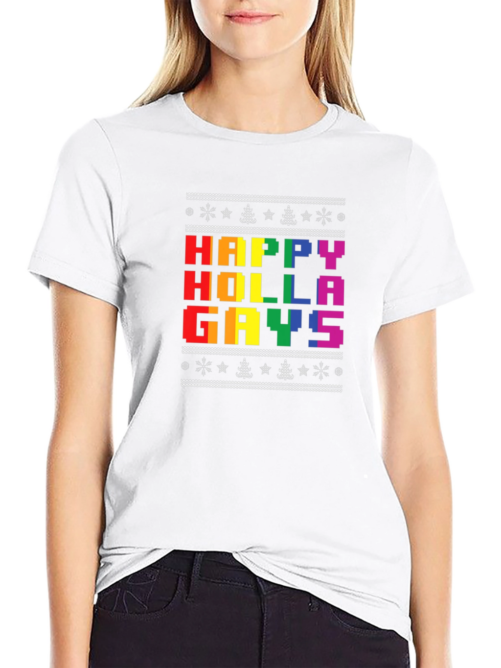 Happy Holla Gays T-Shirt - Pride Holiday Tee