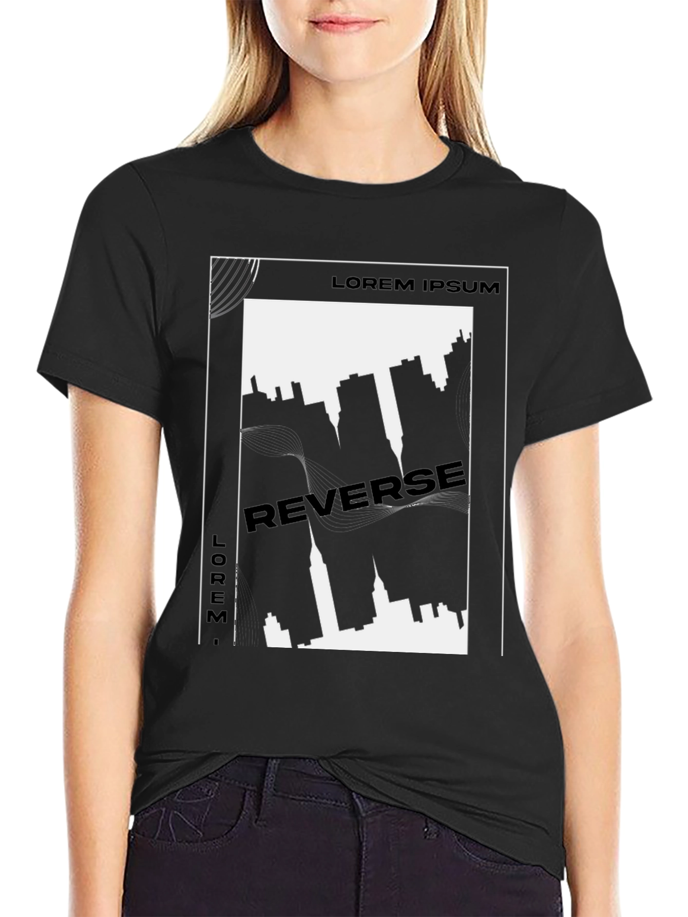 Urban Reverse Print Graphic Tee