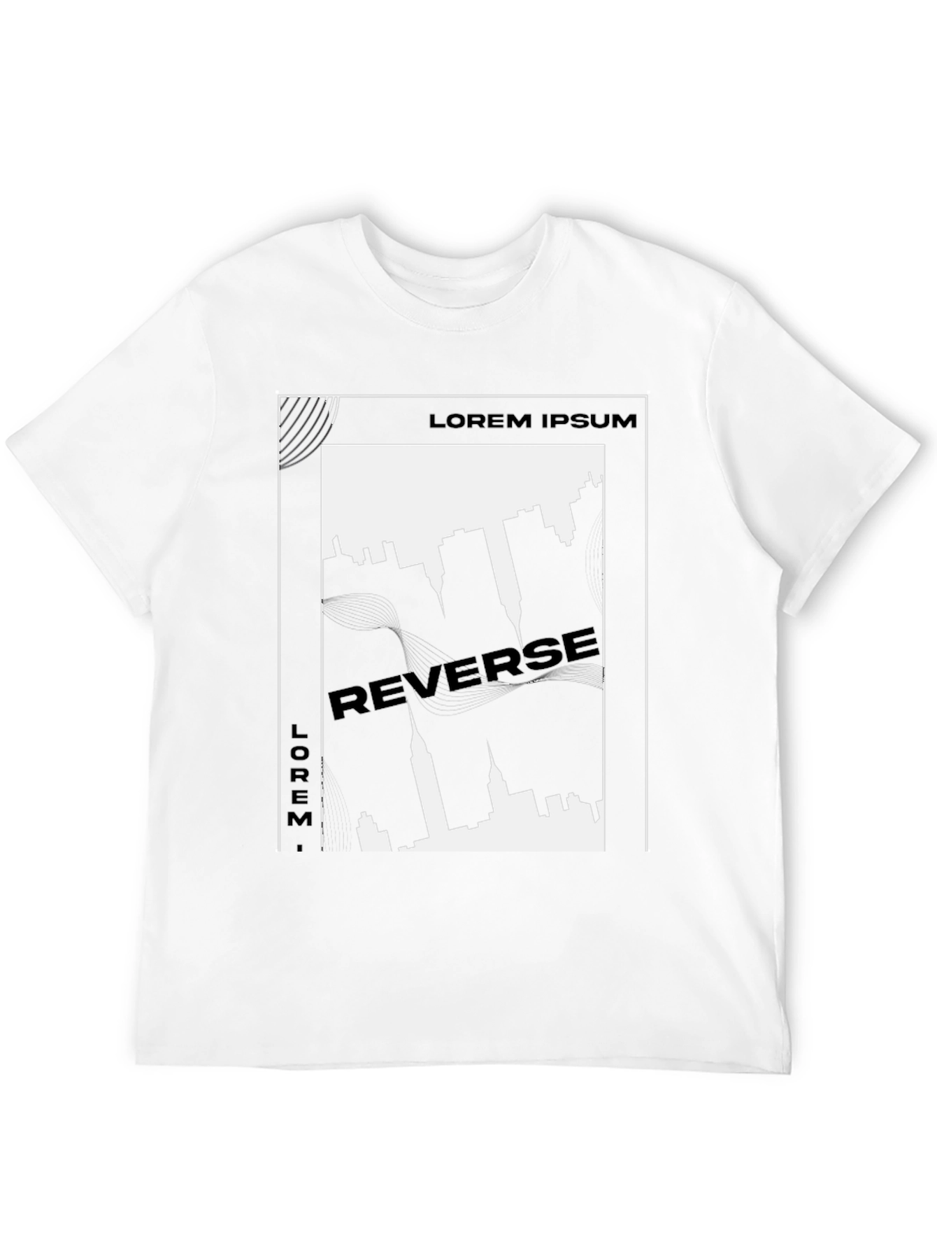 Urban Reverse Print Graphic Tee