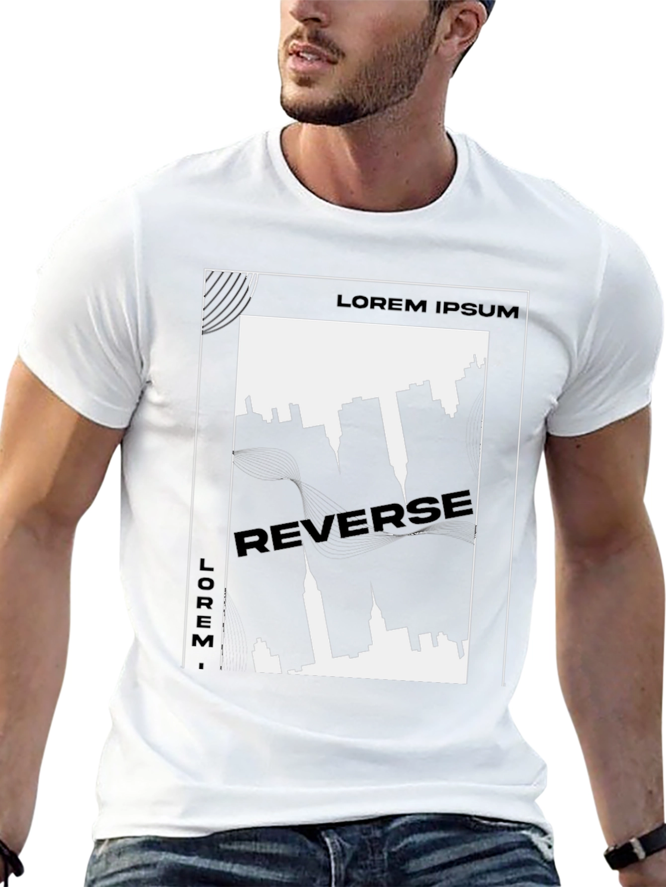 Urban Reverse Print Graphic Tee