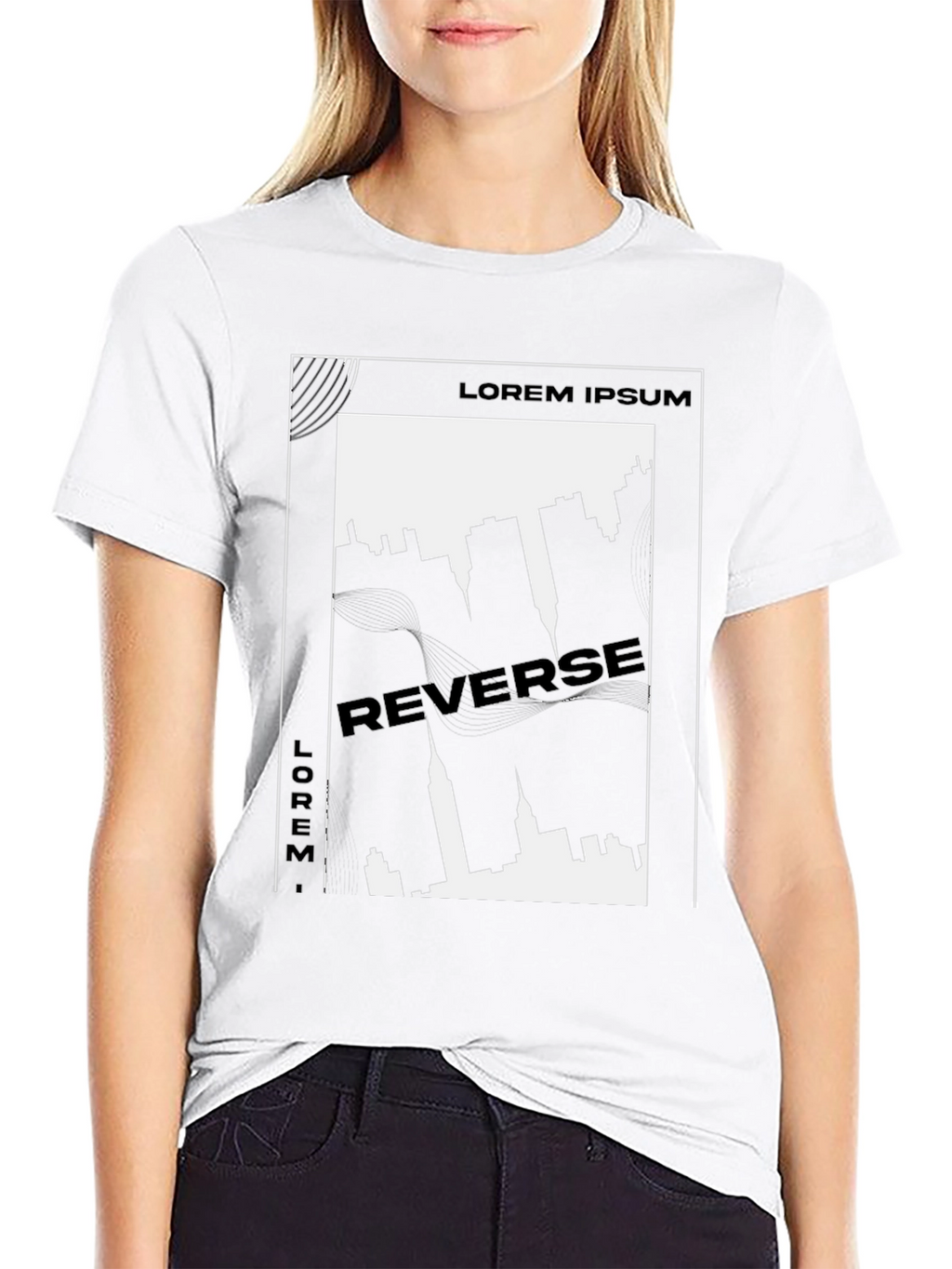 Urban Reverse Print Graphic Tee
