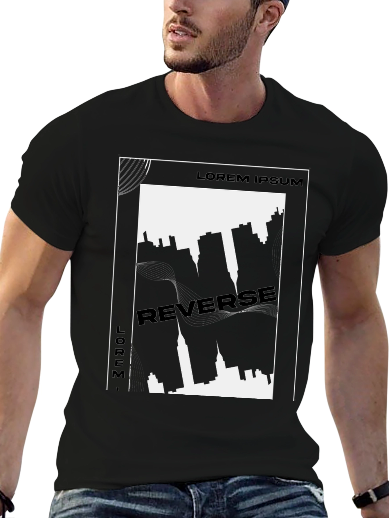 Urban Reverse Print Graphic Tee