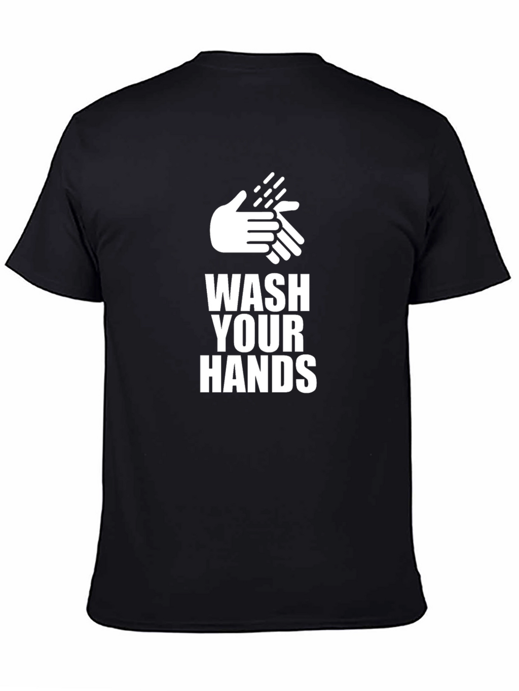Wash Your Hands Graphic Tee - Black