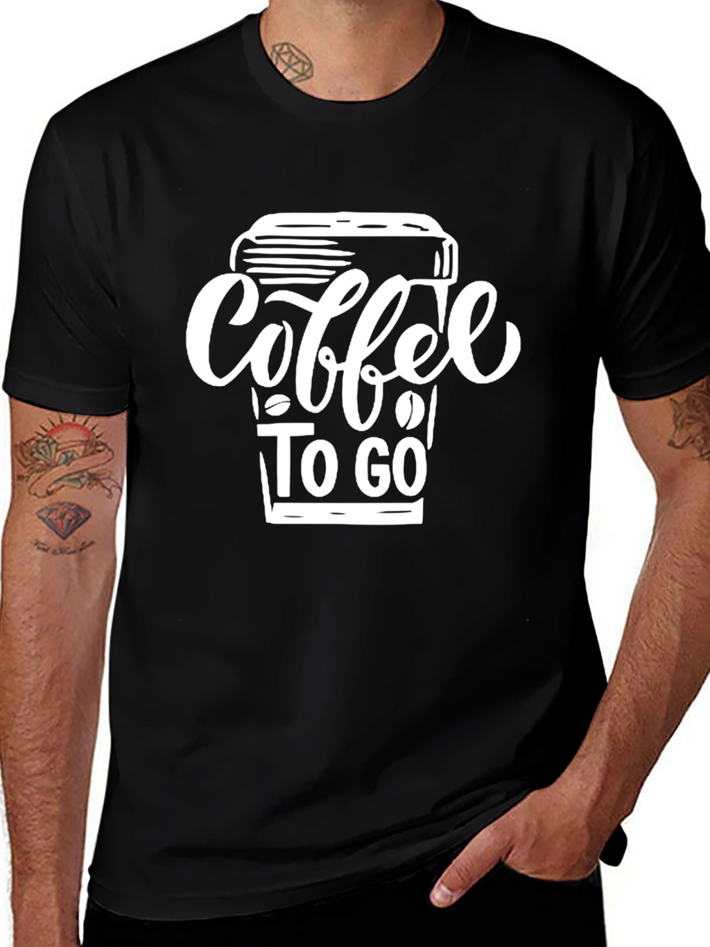 Coffee To Go Black T-Shirt