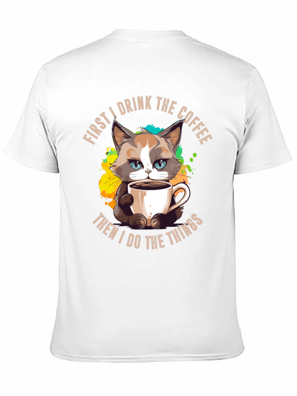Funny Grumpy Cat Coffee T-Shirt