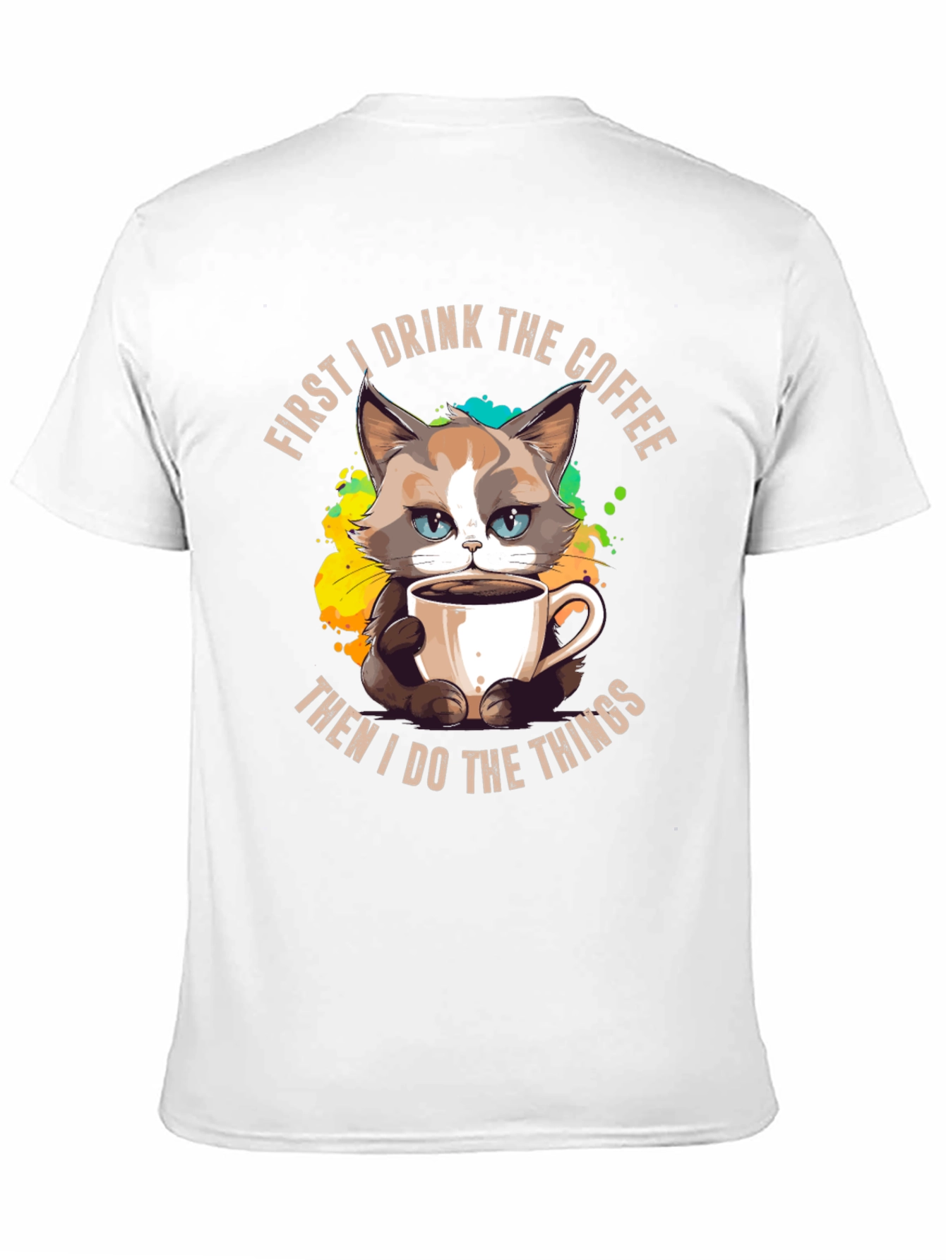 Funny Grumpy Cat Coffee T-Shirt