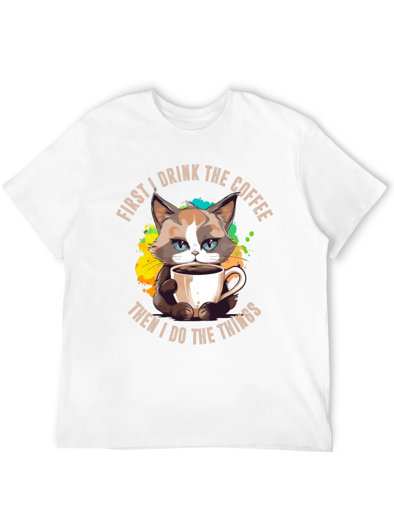 Funny Grumpy Cat Coffee T-Shirt