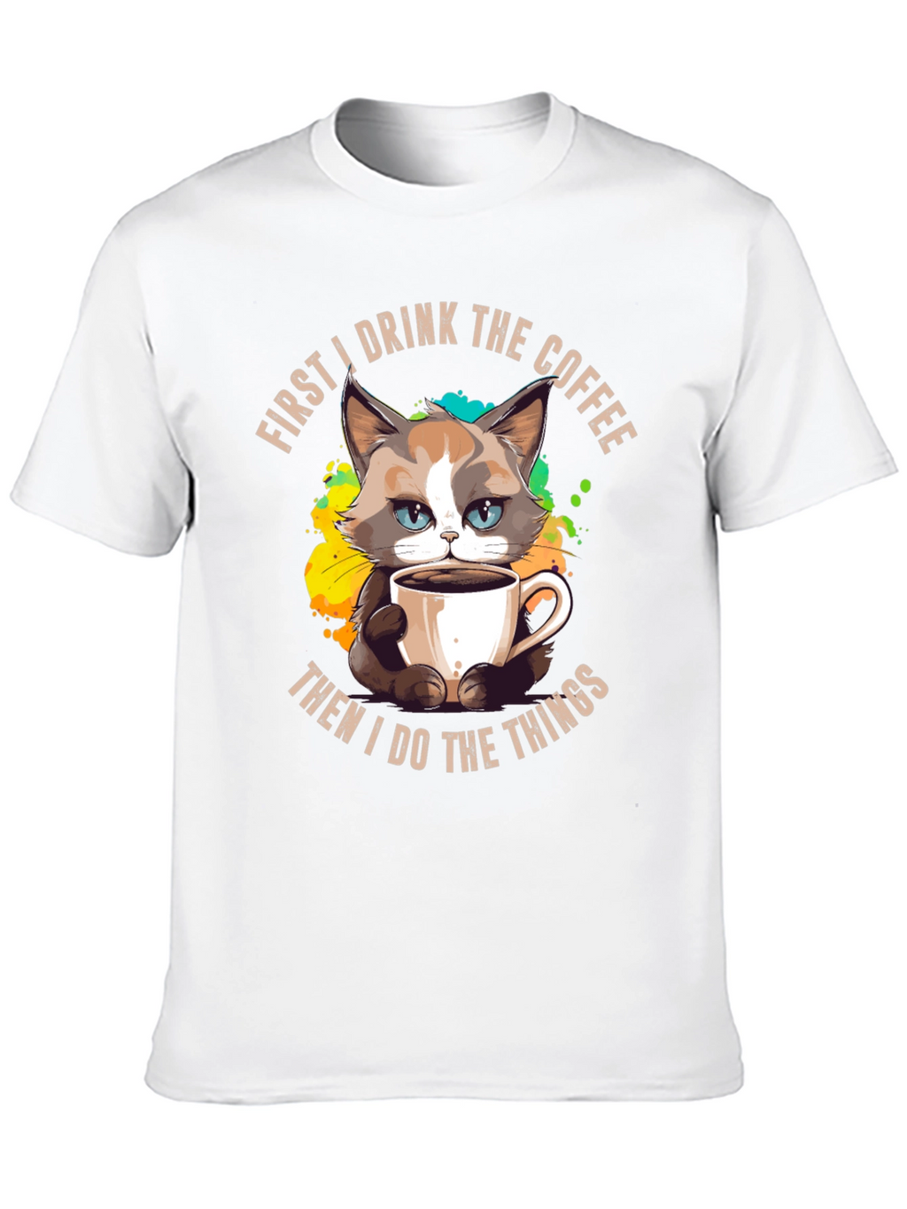 Funny Grumpy Cat Coffee T-Shirt