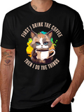 Funny Grumpy Cat Coffee T-Shirt