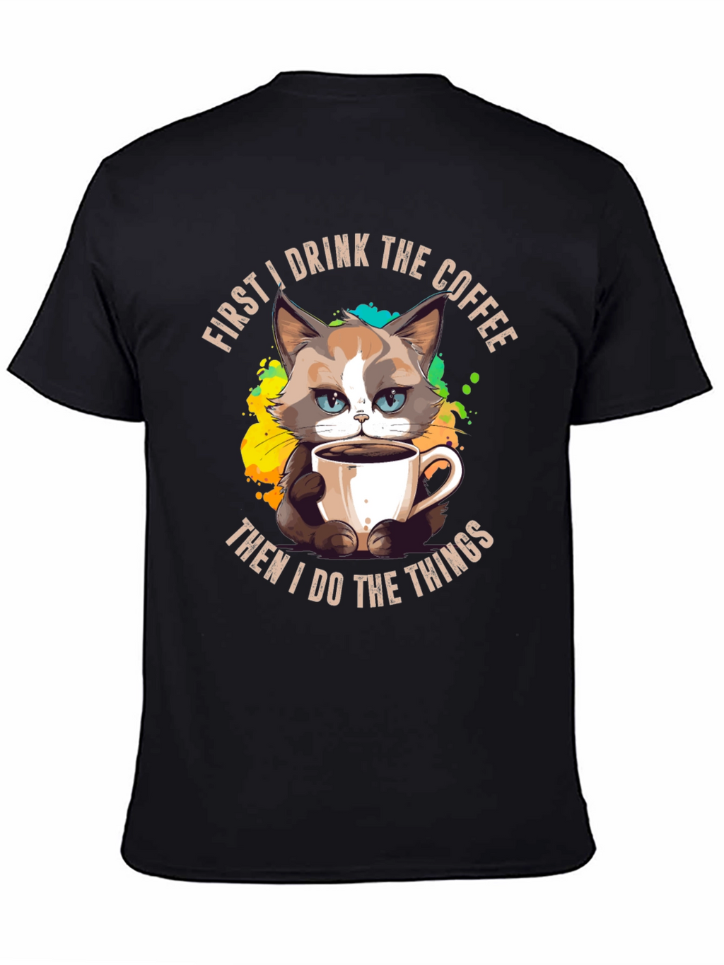 Funny Grumpy Cat Coffee T-Shirt