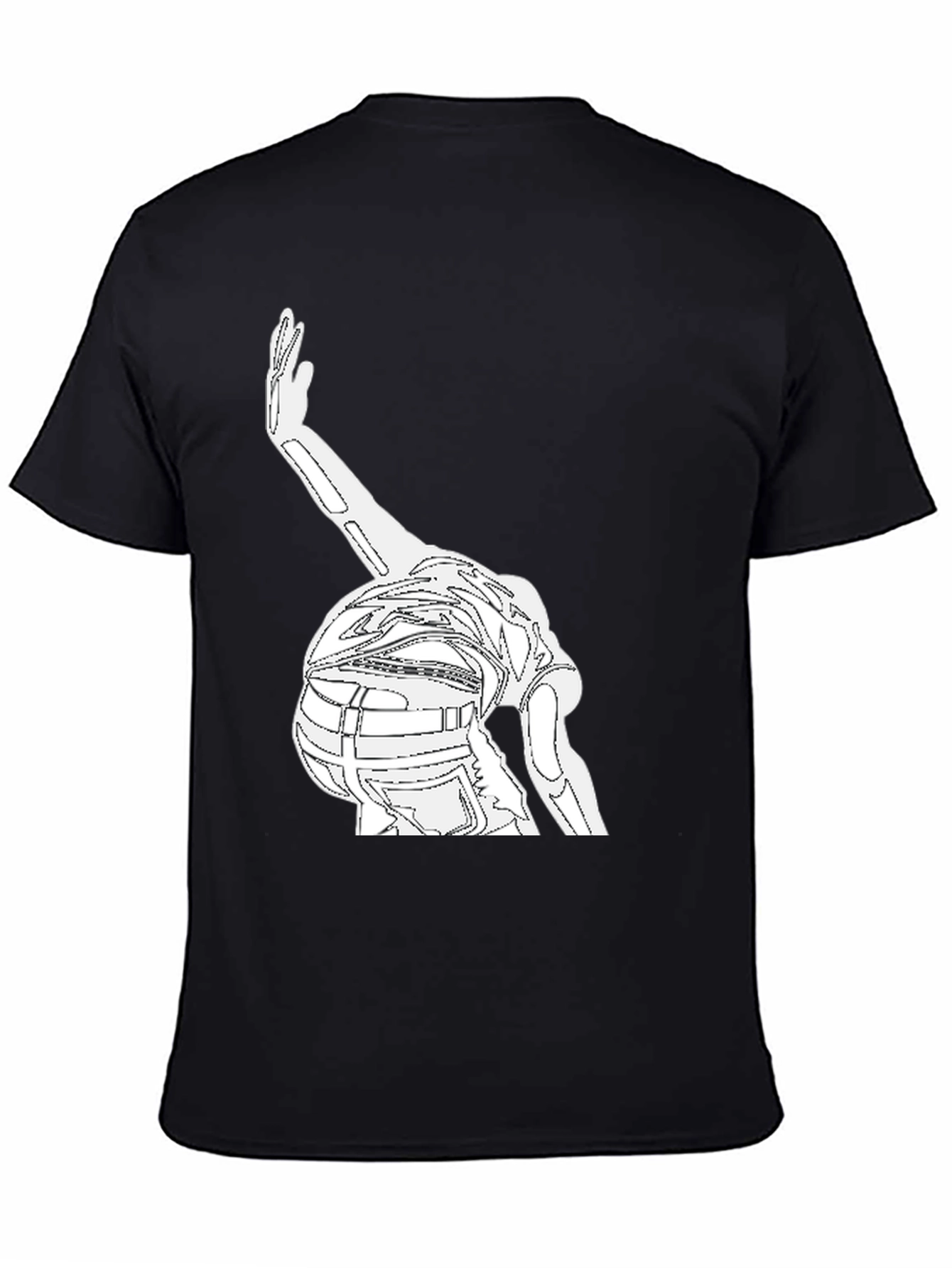 Outline Dancer Graphic Black T-Shirt