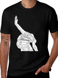 Outline Dancer Graphic Black T-Shirt