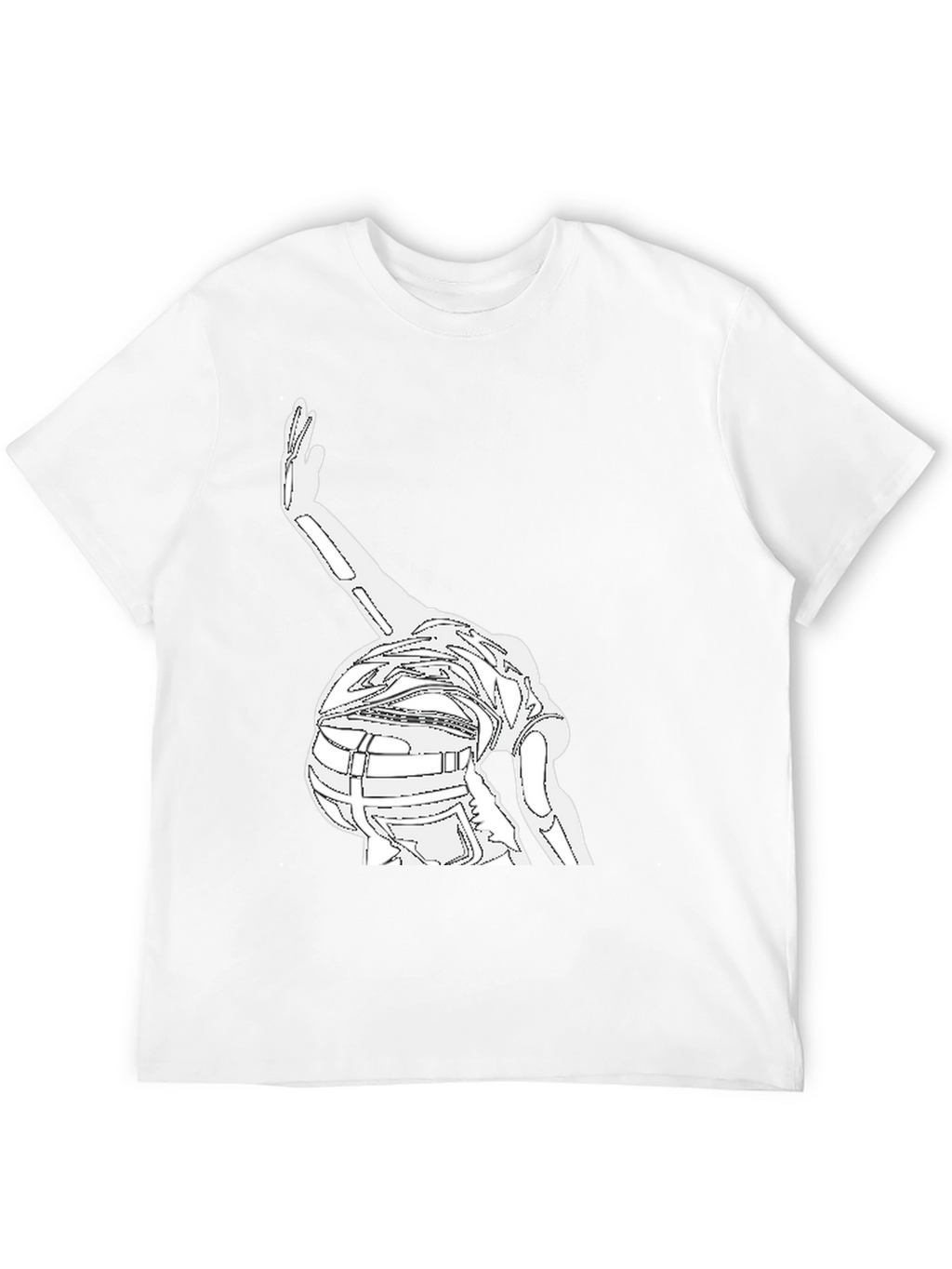 Outline Dancer Graphic Black T-Shirt