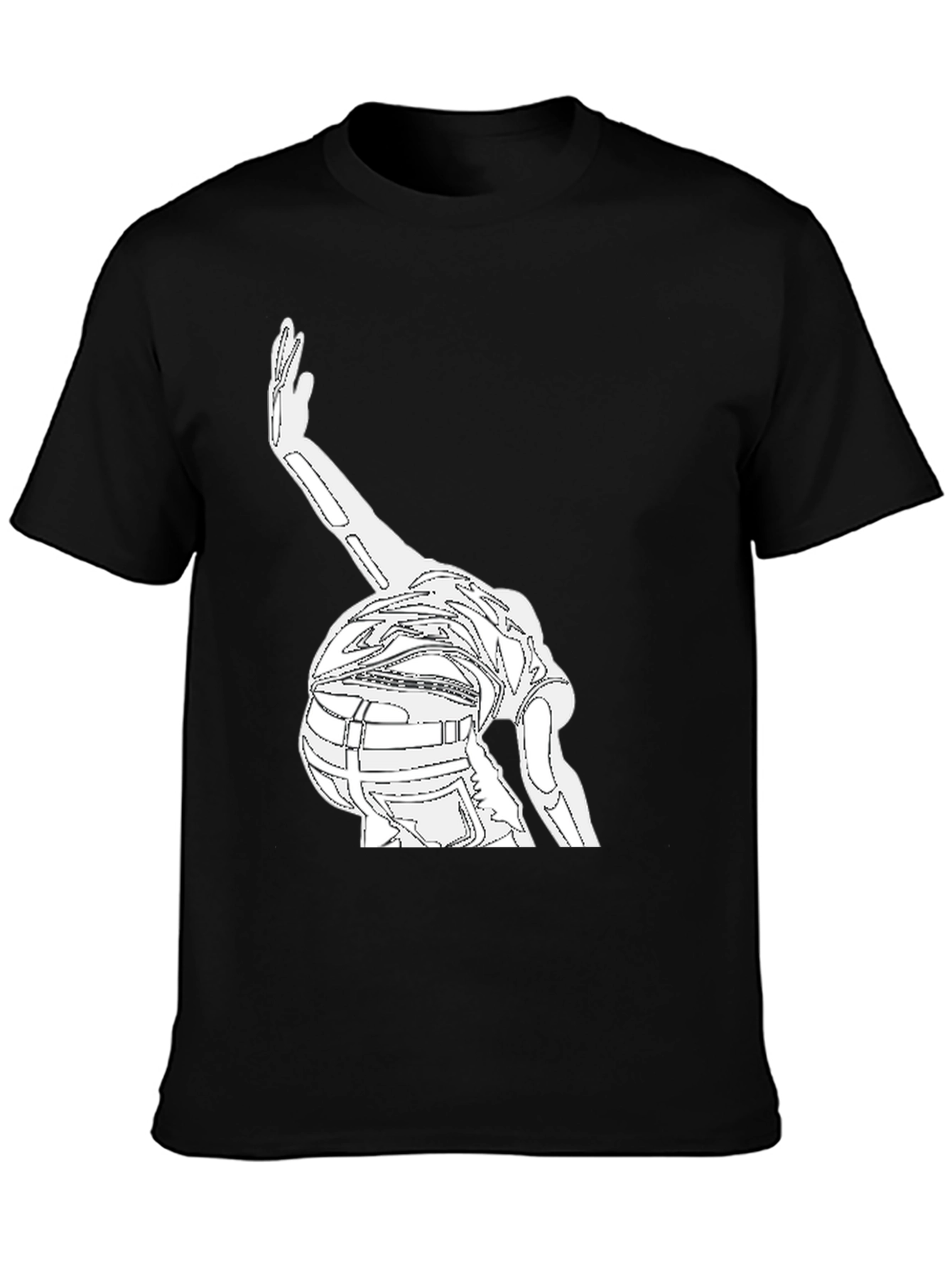 Outline Dancer Graphic Black T-Shirt