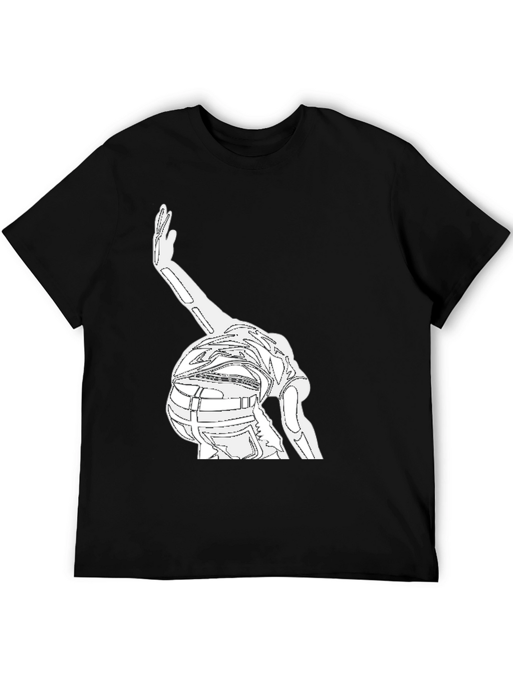 Outline Dancer Graphic Black T-Shirt