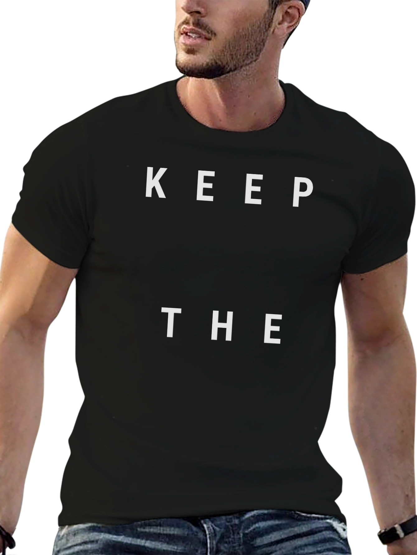Keep The T-Shirt Black Crewneck
