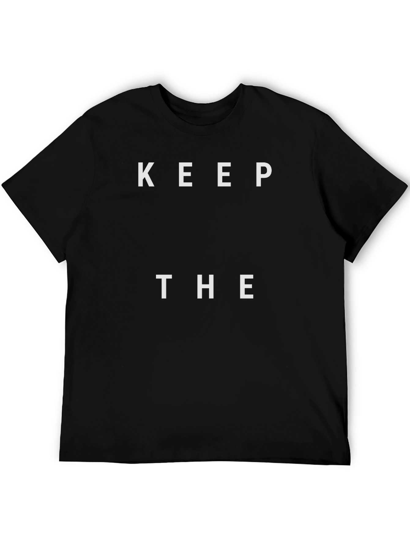 Keep The T-Shirt Black Crewneck