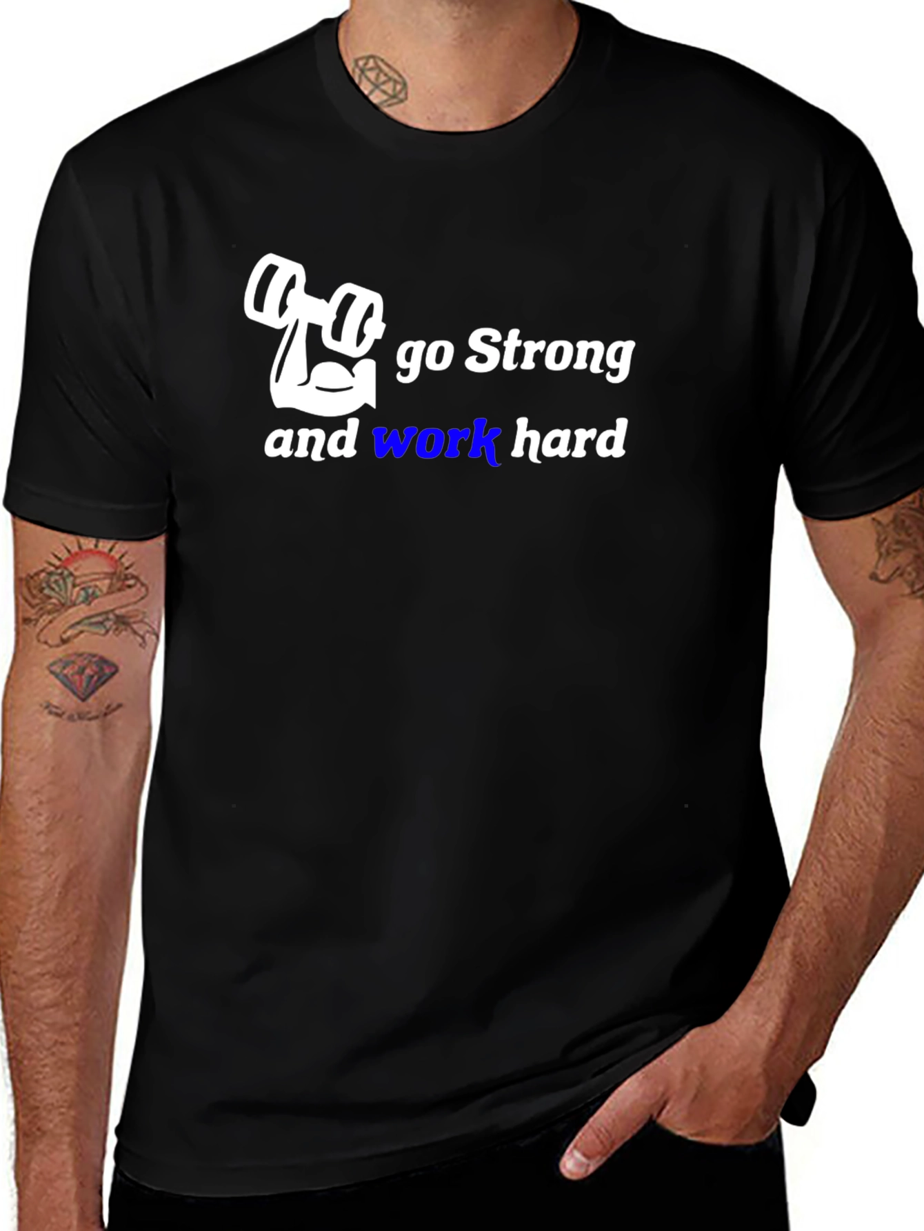 Go Strong Gym T-Shirt - Work Hard