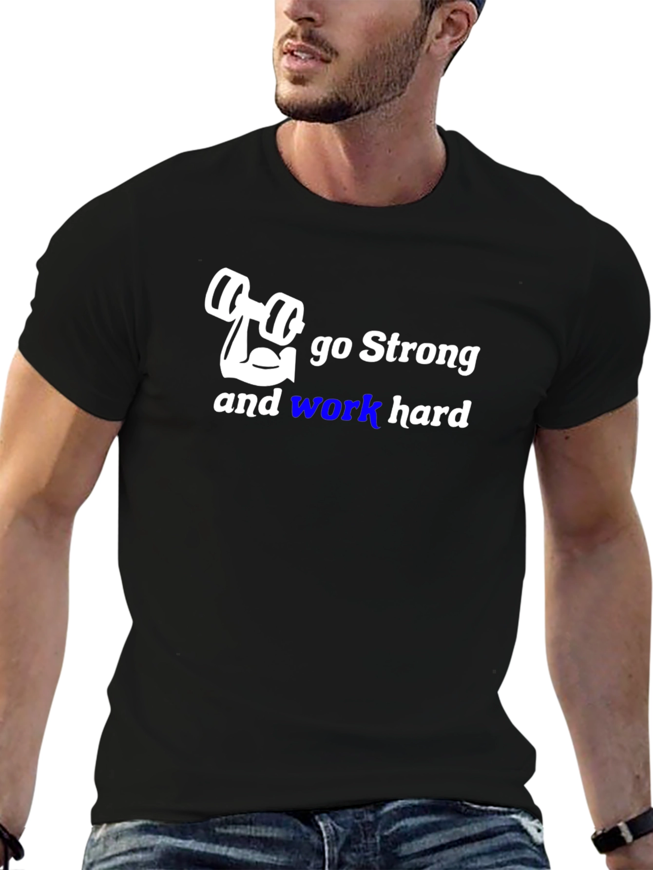 Go Strong Gym T-Shirt - Work Hard