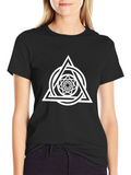 Geometric Triangle Graphic T-Shirt
