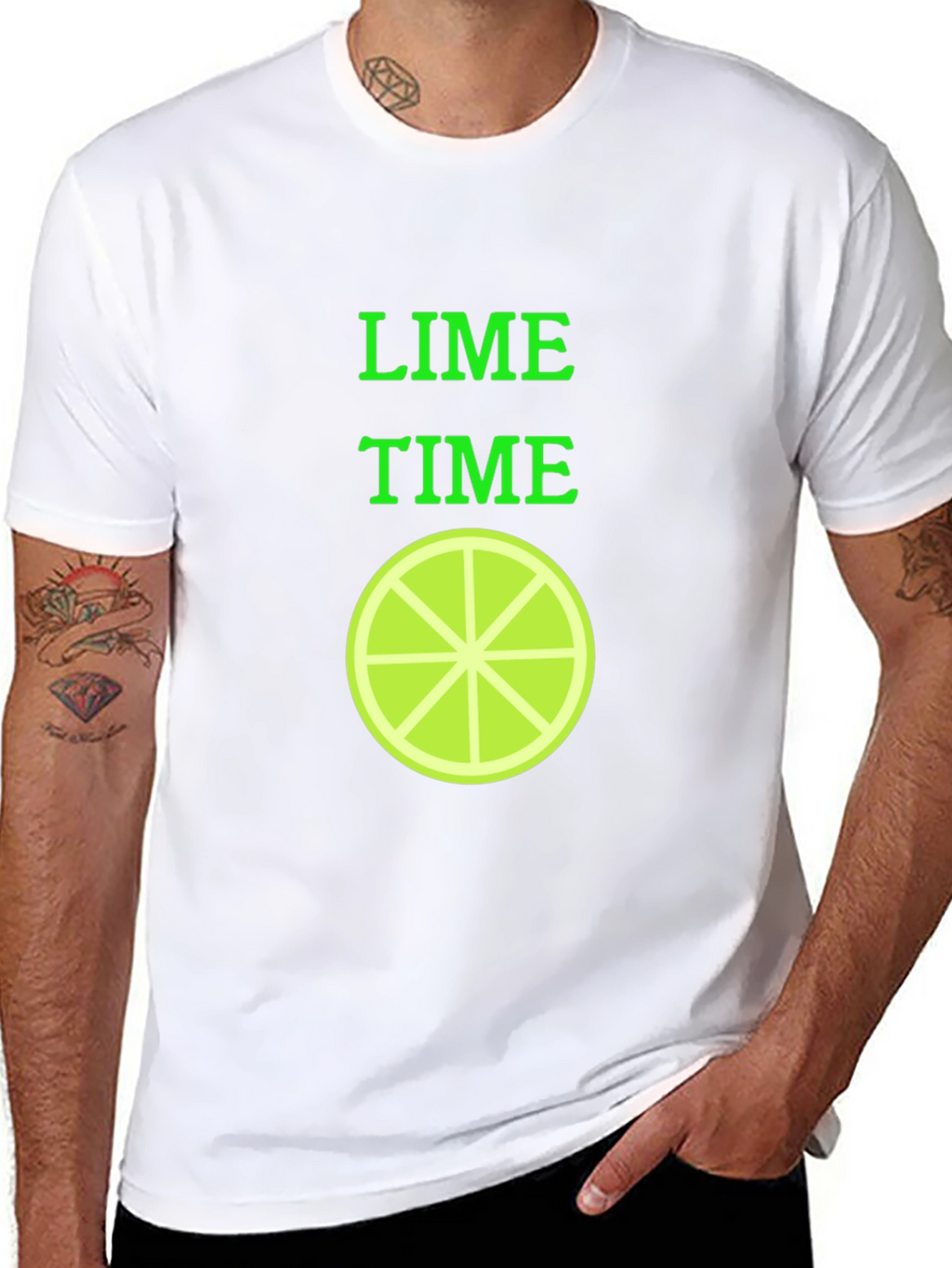 Lime Time Graphic T-Shirt - Trendy Fruit Design