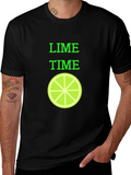 Lime Time Graphic T-Shirt - Trendy Fruit Design