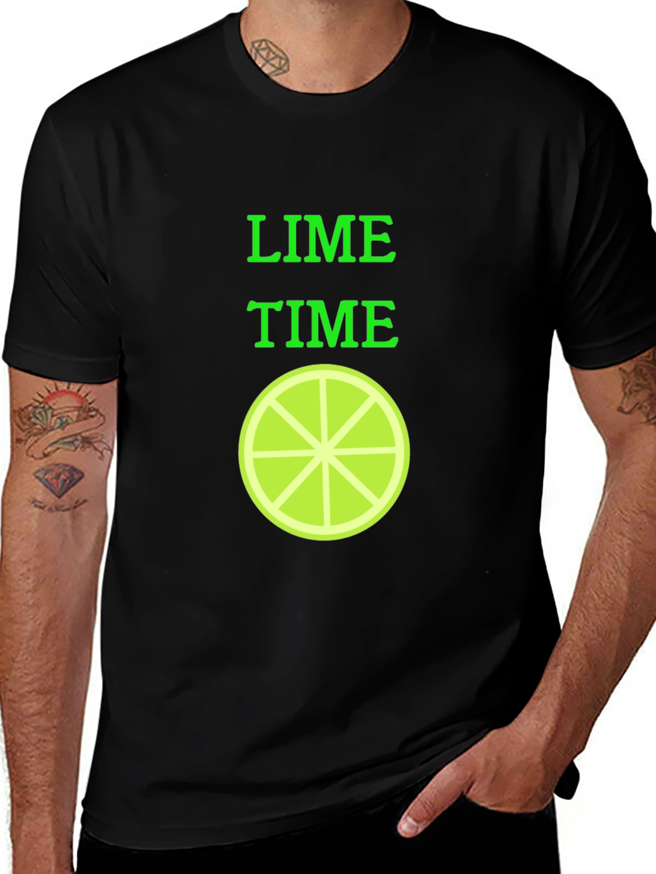 Lime Time Graphic T-Shirt - Trendy Fruit Design