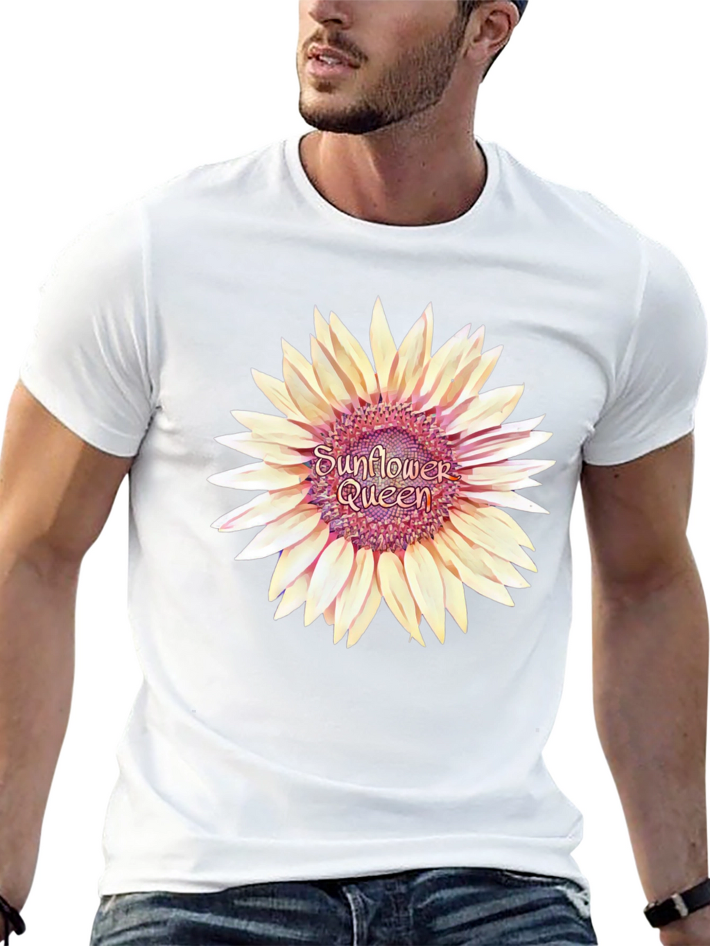 Sunflower Queen Black T-Shirt