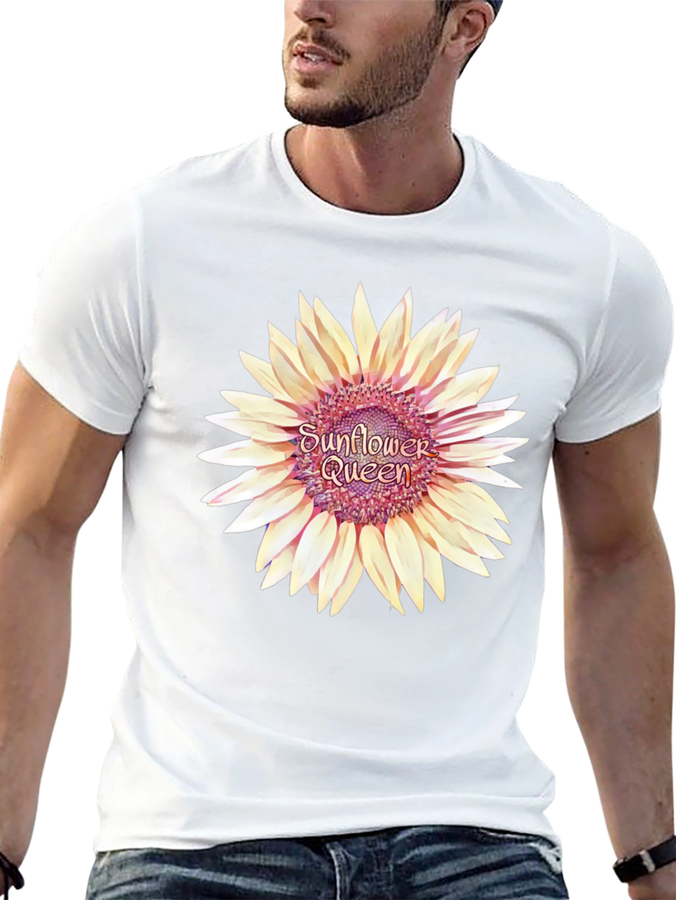 Sunflower Queen Black T-Shirt