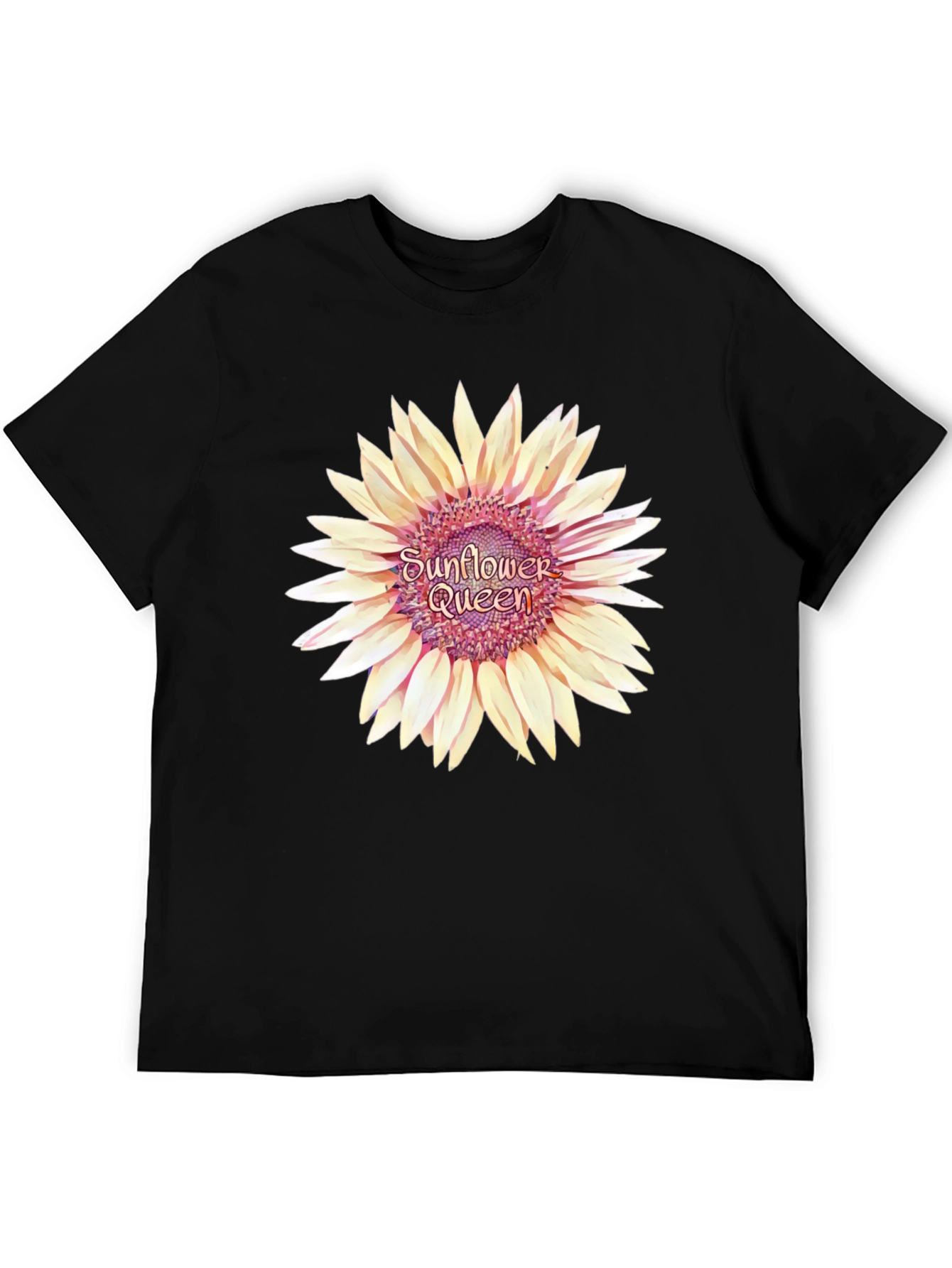 Sunflower Queen Black T-Shirt