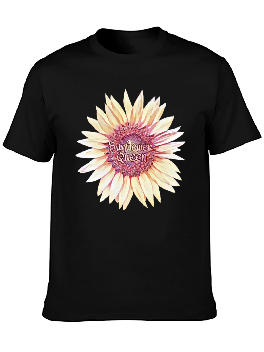 Sunflower Queen Black T-Shirt